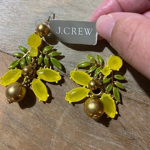 J. Crew lemon earrings NWT
